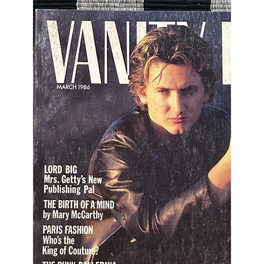 Vanity Fair Magazines 1986 (Lot Of 3) Sean Penn, Bianca Jagger + Ron Reagan Jr - Picture 6 of 9